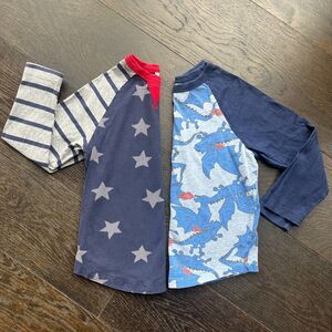 BUNDLE: Hanna Andersson Raglan Tees, size 6/7